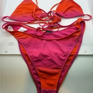 Jacquemus Orange and Pink Bikini